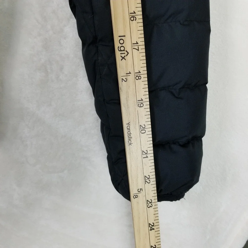 REI Puffer Jacket Women XS Black Goose Down Quilted Full Zip Lightweight Outdoor